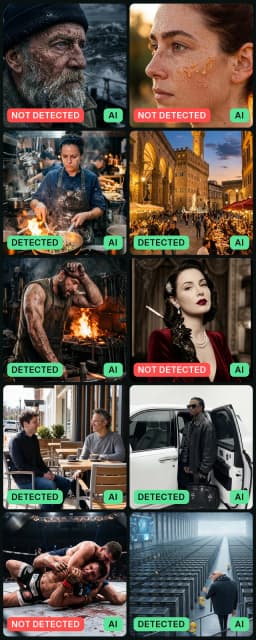 Results of the SynthID Detector test