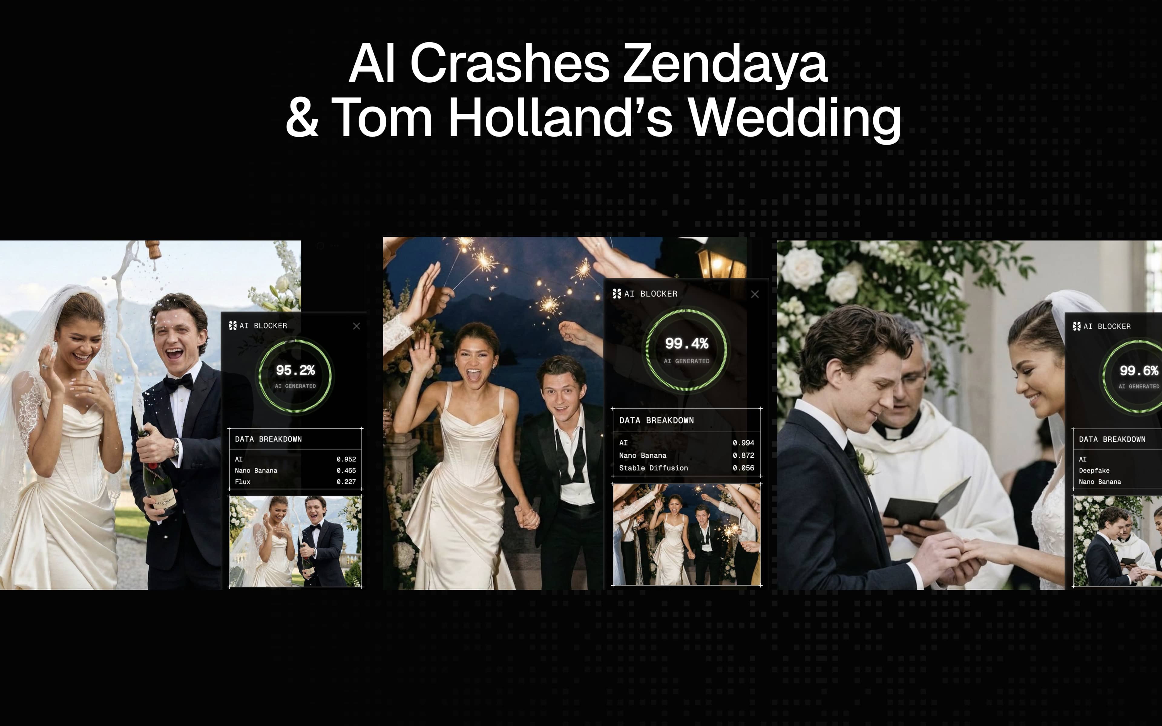 AI Crashes Zendaya and Tom Holland's Secret Wedding AI Crashes Zendaya and Tom Holland's Secret Wedding