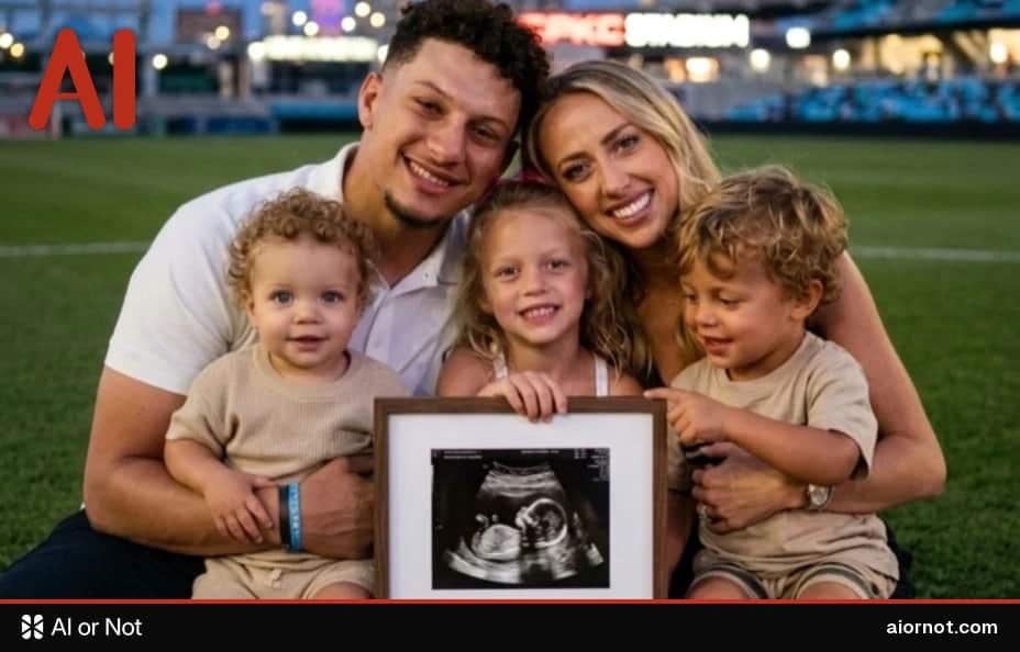 AI-generated Mahomes family ultrasound image