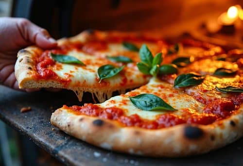 AI generated pizza food photography AI generated pizza food photography