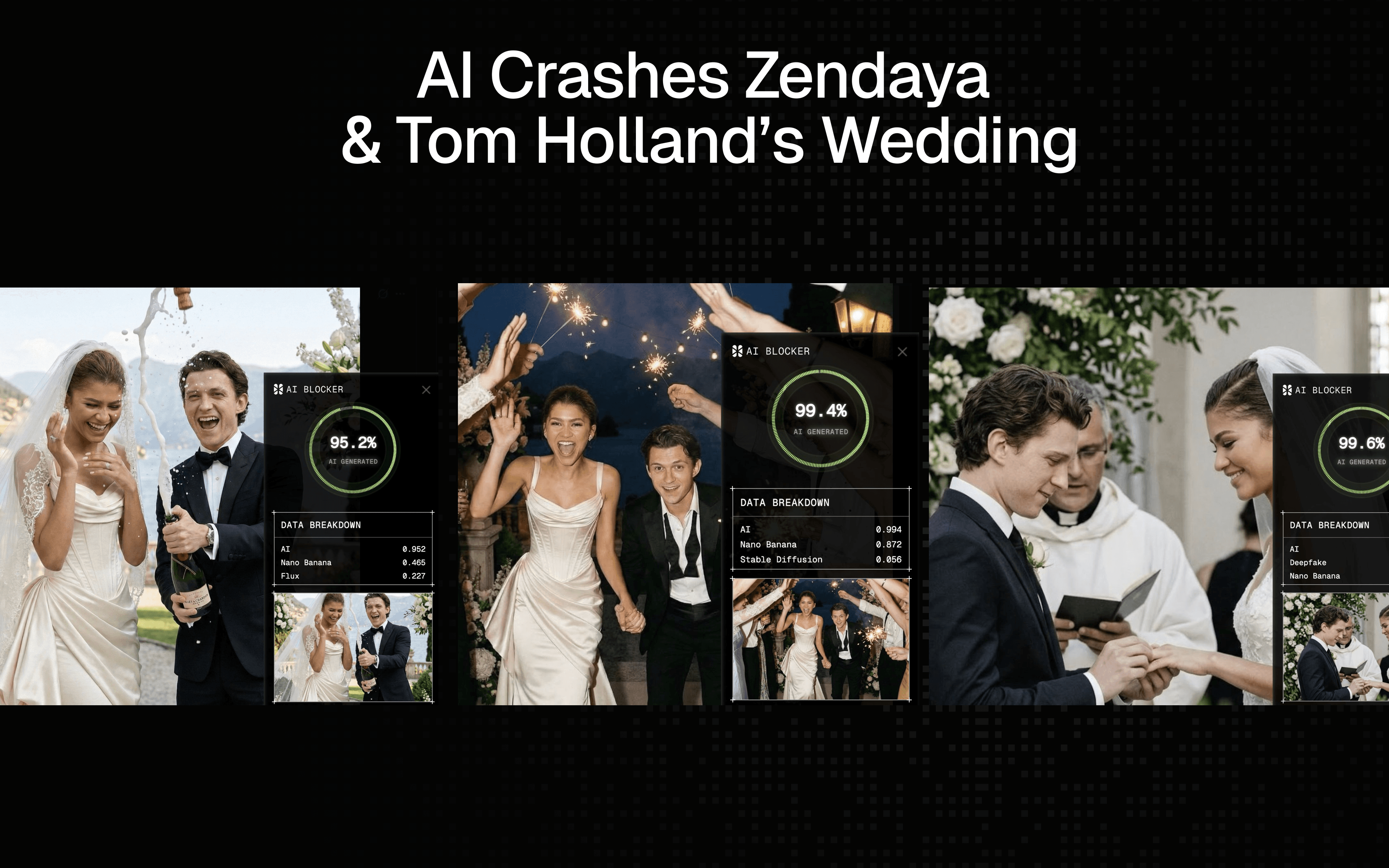 Zendaya & Tom Holland Wedding Pics AI Detection Zendaya & Tom Holland Wedding Pics AI Detection