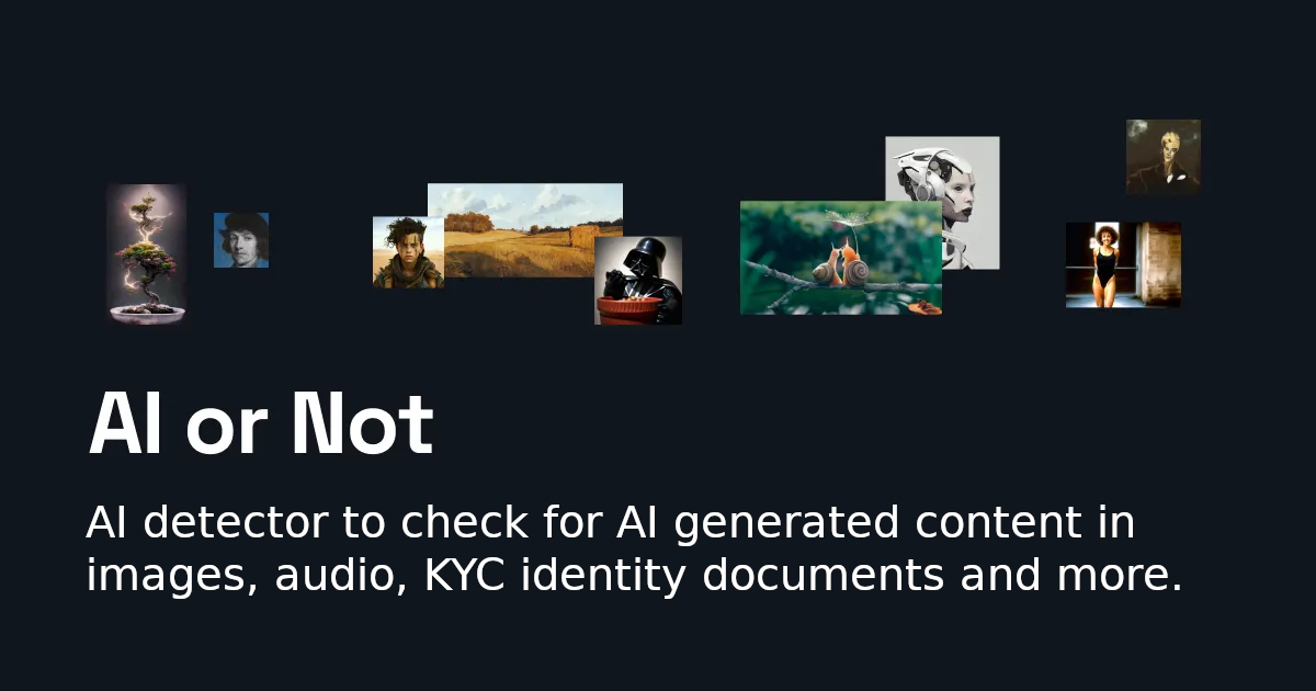 Detect AI-Generated Images and Audio (Website)